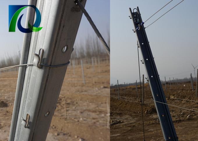 Cerca amistosa Posts del viñedo de Eco/poste de la huerta con resistencia a las inclemencias del tiempo de los accesorios