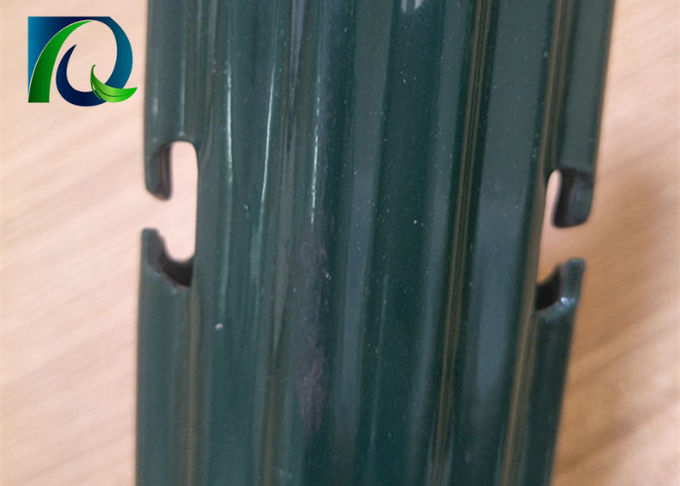 El polvo verde cubrió la cerca Posts, línea postes de la agricultura del viñedo el 1.8-3.5M