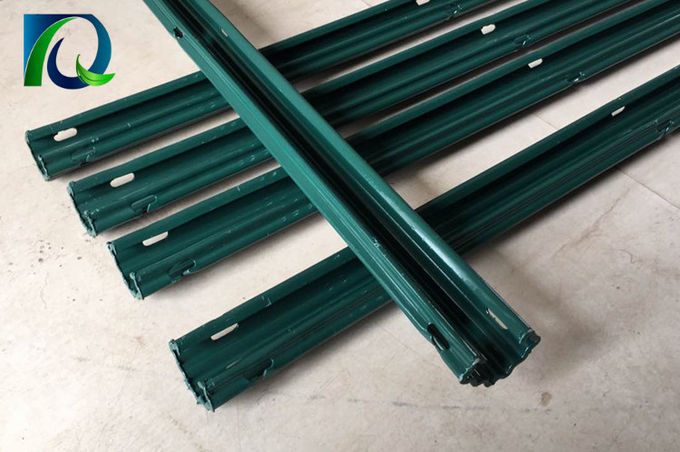 El polvo verde cubrió la cerca Posts, línea postes de la agricultura del viñedo el 1.8-3.5M
